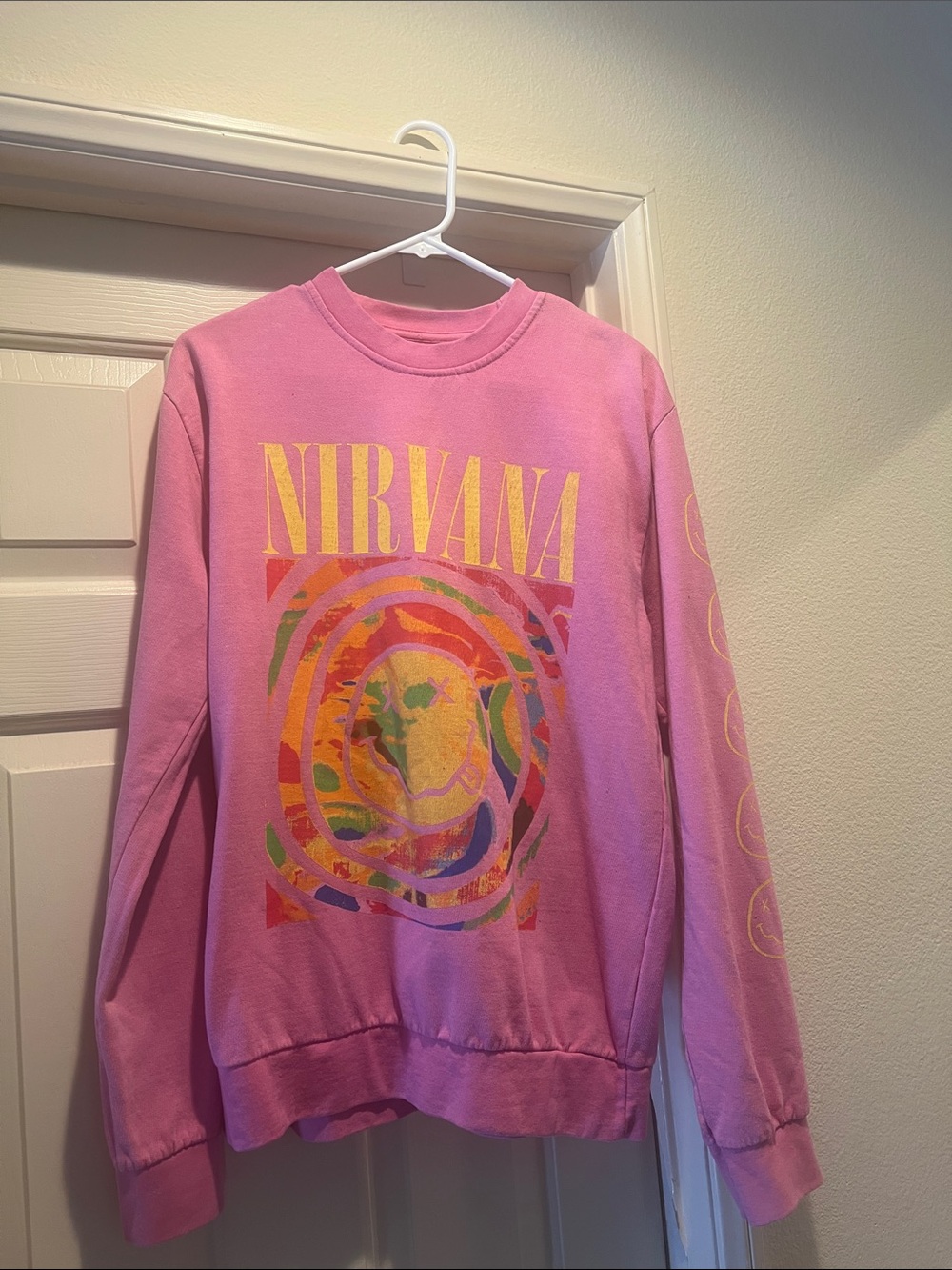 GUC Pink Nirvana sweatshirt. Size Medium